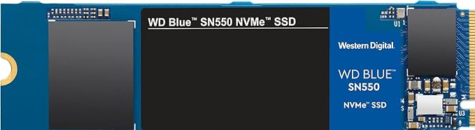 Western Digital 250GB WD Blue SN550 NVMe Internal SSD - Gen3 x4 PCIe 8Gb/s, M.2 2280, 3D NAND, Up to 2,400 MB/s - WDS250G2B0C