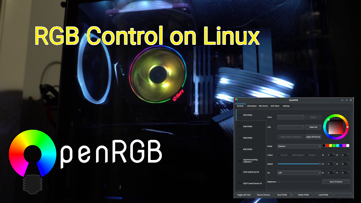 Controlling RGB Lighting on Linux with OpenRGB