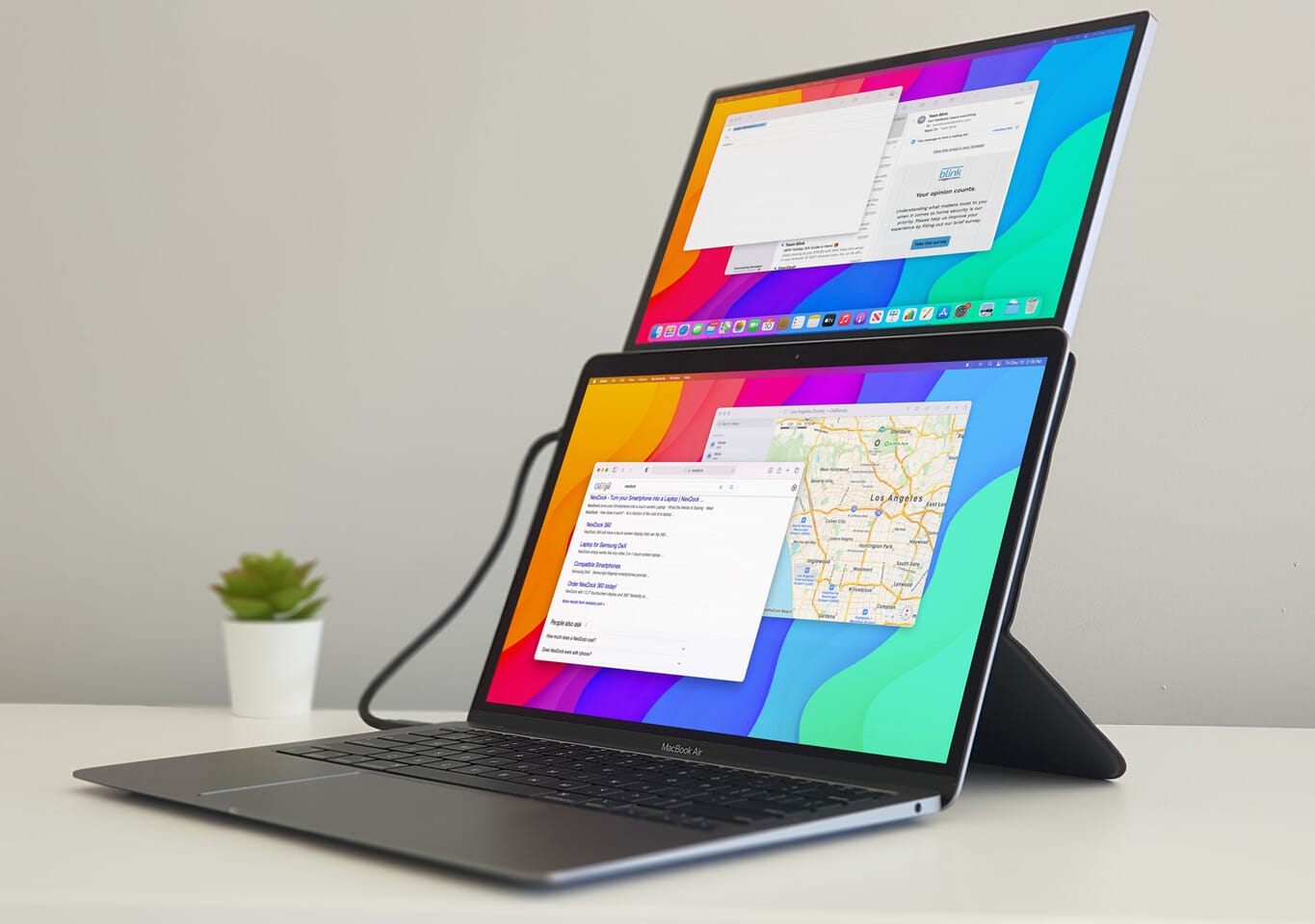 Nex Computer Launches NexPad: A Portable Monitor That Can Be Stacked on Top of a Laptop Screen